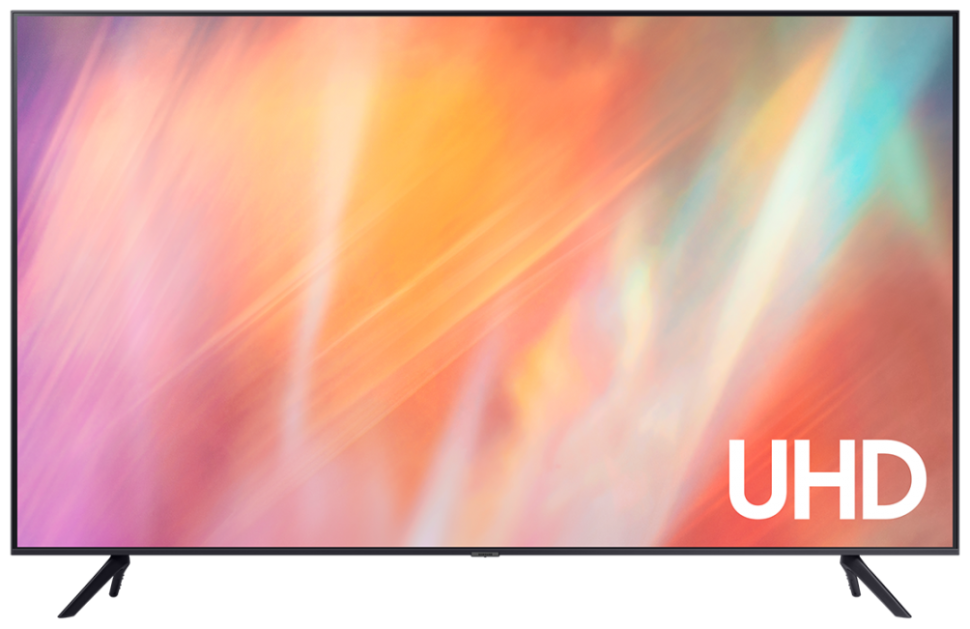 50" Телевизор Samsung UE50AU7100U LED, HDR (2021), черный
